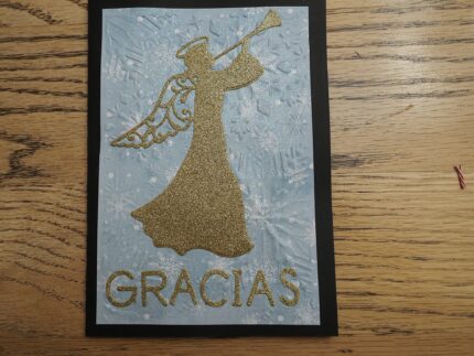 Gracias Gold Angel Card